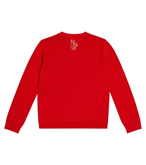 x The Jetsons © embroidered wool sweater in red 